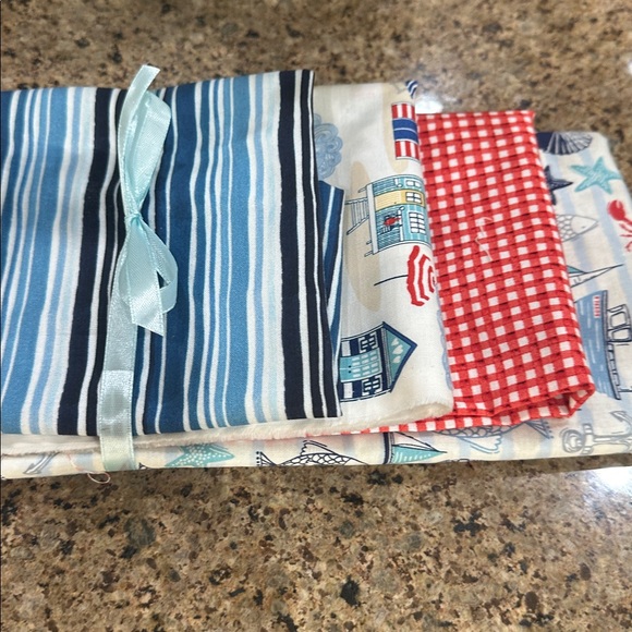 Nautical Themed Fabric Bundle, 4 fabrics, hundred percent cotton - Picture 1 of 11